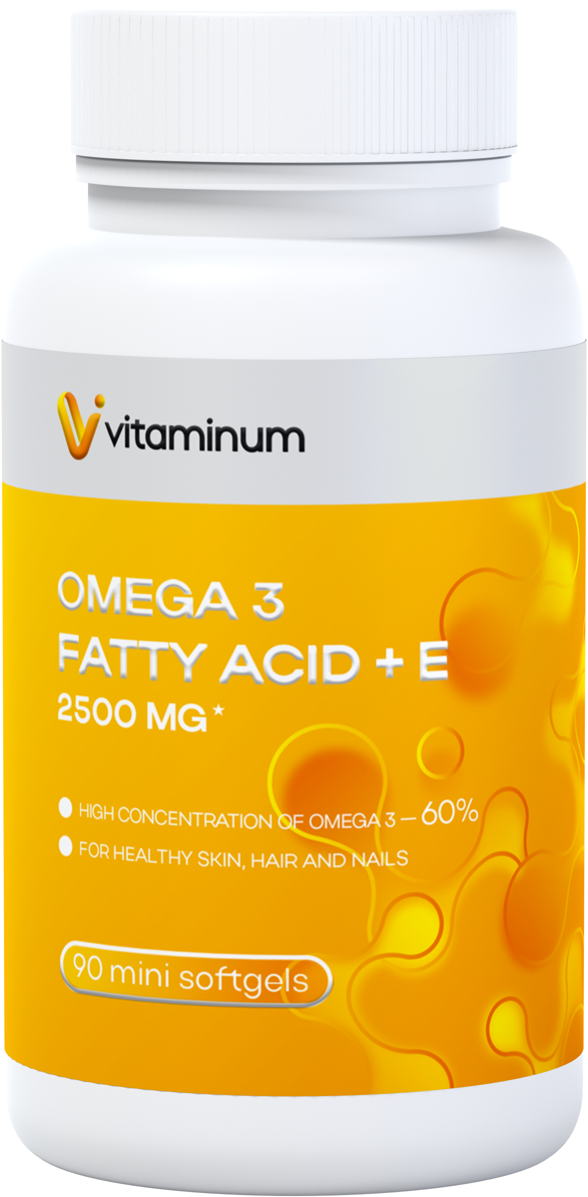  Vitaminum ОМЕГА 3 60% + витамин Е (2500 MG*) 90 капсул 700 мг   в Мелеузе